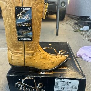 Ranch Exotic Western Yellow Boots
